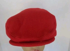 Roots Canada Olympic Newsboy Cap Beret And Pin Large Red Embroidered Adult Warm - Picture 1 of 16