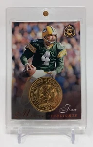 1997 Pinnacle Mint Collection QB Club Gold Plate Coin #21 Brett Favre HOF /100 - Picture 1 of 3