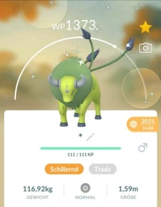 ✨#128 Shiny Tauros Pokémon Go✨ - Bild 1 von 1