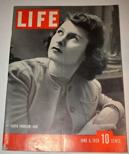 LIFE Magazine - June 6, 1938 YOUTH PROBLEM, SARAH LAWRENCE, DONALD CARROLL - Picture 1 of 9