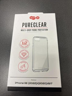 iPhone SE 2022/2020/8/7 Tech 21 Pure clear Case  - Image 1 of 2