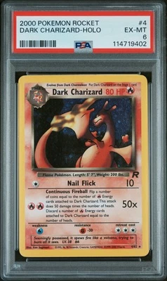 Dark Charizard 4/82 Team Rocket Holo Rare Pokemon TCG Vintage PSA 6 - Image 1 of 2