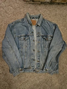 Levis Strauss 70507-0389 Denim Jeans Trucker Jacke Herren Größe L - Bild 1 von 11