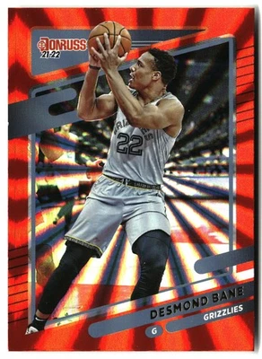 Desmond Bane 2021-22 Donruss #44 Holo Orange Laser Memphis Grizzlies - Image 1 of 2