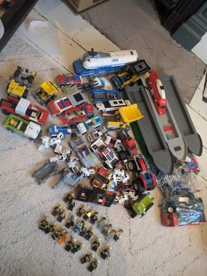 Lego City Police Fireman Vehicles  Minifigure Huge Bundle - Great Xmas Gift - Image 1 of 4