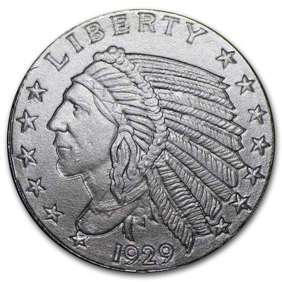 1/10 oz Silver Round - Incuse Indian - Image 1 of 3