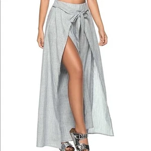 PHAX Beach Pants Cotton Wrap Maxi Skirt Pants NWT Size: M - Picture 1 of 7