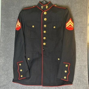 USMC Marine Corps Enlisted E-4 Dress Blues Blouse Jacket Size 41R 41 Regular - Picture 1 of 13