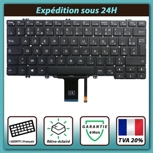CLAVIER FRANÇAIS AZERTY POUR DELL LATITUDE 5300 / 5310 / 7300 0MFDCT + rétro - Afbeelding 1 van 2