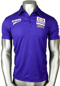 Polo Oficial Para Hombres Yamaha Racing PATA WorldSBK Rizla Motorsport Azul Real - Imagen 1 de 4