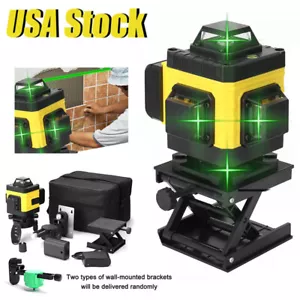 Livella laser verde 4D 16 linee 360° autolivellante linea incrociata strumento di misura G4V7 - Foto 1 di 12