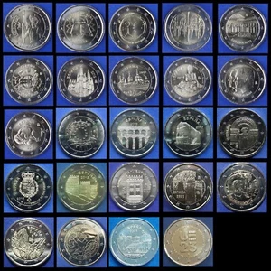 SPANIEN SPANIEN - 2 EURO GEDENKMÜNZE 2005 - 2023 alle Jahre verfügbar - Bild 1 von 25