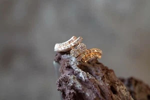 3/4ct Natural Pink Diamond Rose Gold Plated Sterling Silver Ring - Picture 1 of 16