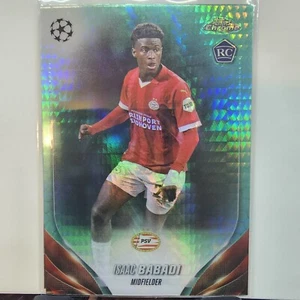 2023-24 Topps Chrome UEFA Club #22 Isaac Babadi Rookie Aqua Prism Europa League - Picture 1 of 2