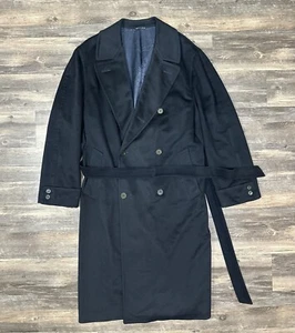 Canali Tony Mancino Mens Long Overcoat 85% Lana Wool 15% Cashmere 48R Made Italy - Picture 1 of 9