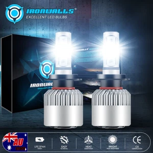For Volkswagen Amarok 2010-2018 H7 LED Headlights Globes Bulbs White Low Beam 2X - Picture 1 of 12