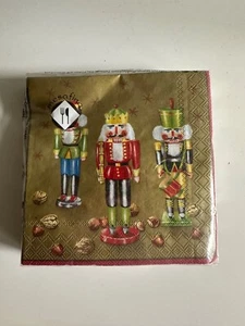 De Colección Servilletas de Papel Decoupage Navidad 20 Cascanueces Hecho en Alemania Árbol Cócteles - Imagen 1 de 3