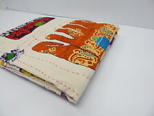 Jodhpur SYH31 Bedcover with Applique Elephants and Kantha Stitch Embroidery