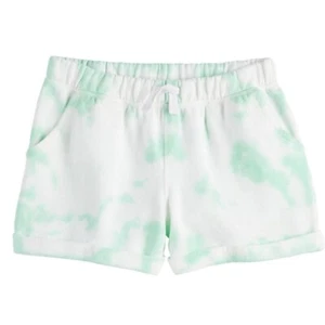So Girls French Terry Midi Shorts New with Tags XXS 4-5 Green Roll Tab Trendy - Picture 1 of 5