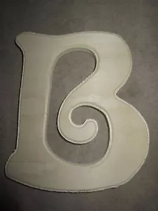 Unpainted "B" Wooden Wedding Party Home Decor Nursery Alphabet Letter - NEW - Picture 1 of 4