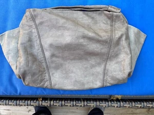Gray Nicoli Leather Bag - Picture 1 of 8