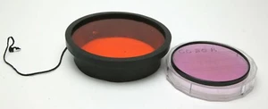 Dos grandes filtros magenta para carcasas submarinas o cámara Nikonos. - Imagen 1 de 1