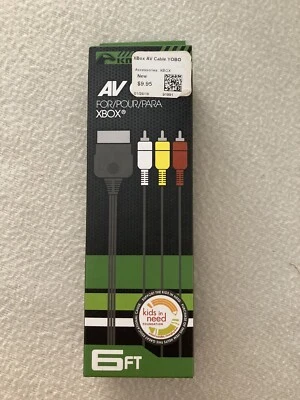 New KMD 6FT Composite AV Cable for the Original Microsoft Xbox - Image 1 of 3