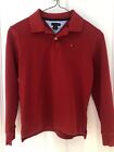 Tommy Hilfiger Red Long Sleeve Polo Boys Size Small 8/10