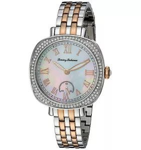 Tommy Bahama Rhinestone Bezel Womens Twotone Bracelet Watch 10018357 MSRP $255 - Picture 1 of 2