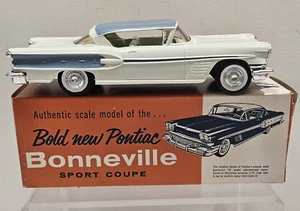 1958 Pontiac Bonneville Sport Coupe Dealer Promo Friction Car w/ Orig Box - Picture 1 of 19