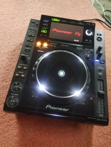 Pioneer CDJ-2000 DJ Turntable 100v Mixer CDJ2000 Black W/power code Used Working - Picture 1 of 3