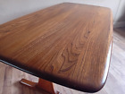 Superb Ercol Solid Elm Drinks Table / Larger Coffee Table / Occasional Table