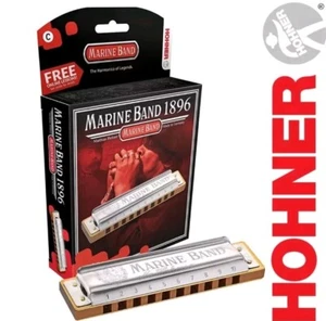 Hohner Marine Band Harmonica Diatonic 1896BX Blues Rock Pop Harp KEY OF C - Picture 1 of 1
