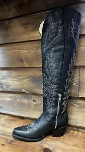 Stivali da cowboy Western SnipToe da donna in vera pelle - 1423 - Foto 1 di 3