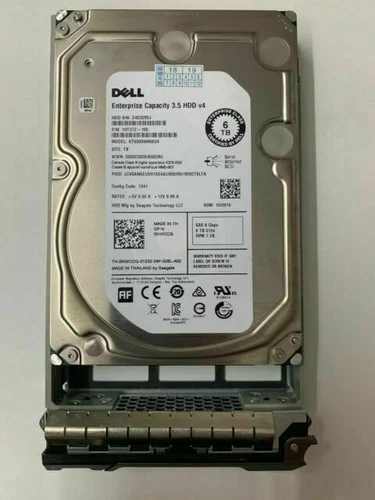 Dell VRKN7 0VRKN7 6TB 7.2K 3.5” SAS 4Kn hard drive HDD caddy - Image 1 of 1