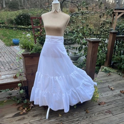 Enagua de boda vintage crinolina medio deslizamiento tul volantes ajuste y acampanado, W 27,5" Foto 1 de 4