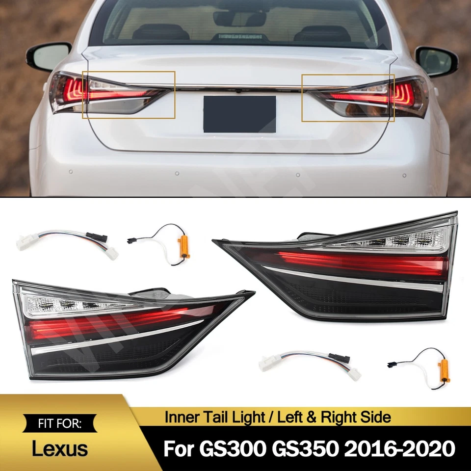Pair LED Tail Light Assembly Rear Brake Lamp For Lexus GS300 GS350 2016-2020 - Image 1 of 4
