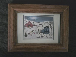 Volkskunst Weihnachtsdruck der amerikanischen Künstlerin Linda Nelson Stocks - Bild 1 von 3