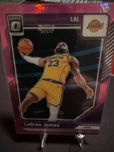 LeBron James 2024-25 Panini Donruss Optic Hyper Pink #148 Lakers - Picture 1 of 2