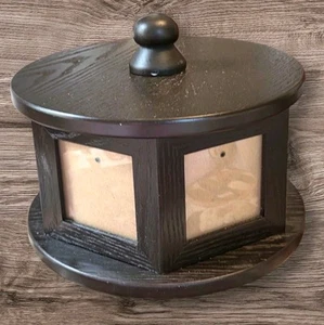 Karussell Schmuckschatulle 6 Bilderrahmen Mini 2,5" x 2,5" Display und Aufbewahrung Spin - Bild 1 von 8