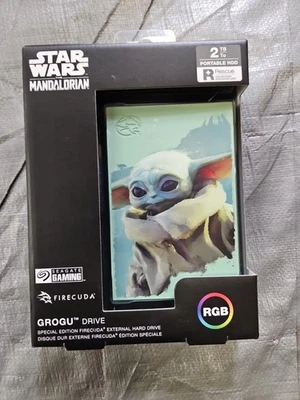 Seagate Grogu Drive SE FireCuda 2TB External USB 3.2 Gen 1 HD STKL2000404