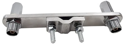 Workman DAM-1 CB Radio Dual Antenna Flat Bar Mirror Mount Bracket w/ Studs - Image 1 of 4