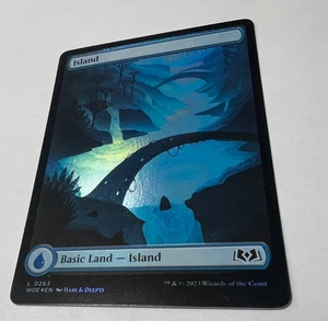 Magic the Gathering Wilds of Eldraine Island Full Art Basic Land 263 FOIL NM - Picture 1 of 1