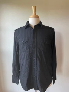Machine Men's Black Button-Down (XL) - Picture 1 of 5