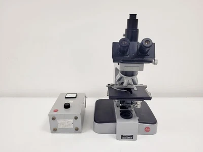 Leitz Wetzlar Orthoplan Compound Microscope w/ 5 x Objectives Pl Apo, Oel, Fl  - Image 1 of 4