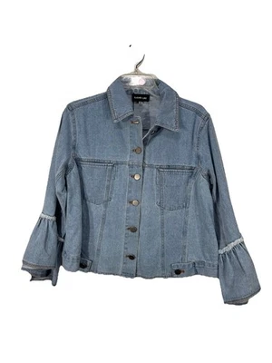 Chaqueta Vaquera SUGAR + LIPS Estilo Vintage Lavado Ligero Cintura Corta Puños Príncipe Foto 1 de 4