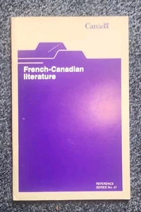 French-Canadian literature  by Laurent Mailhot pamphlet Canadian  - Foto 1 di 3