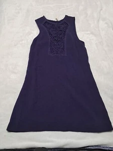 Free People Purple Mirabelle Lace Front Back Button Sleeveless Dress Small - Picture 1 of 11