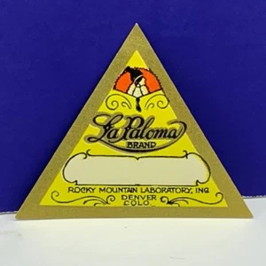 Perfume label 1920s art deco ephemera advertising La Paloma Denver Colorado CO 9 - Picture 1 of 2