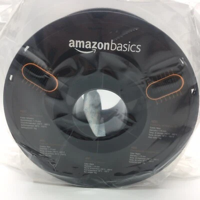 Filamento para impresora 3D Amazon Basics ABS 1,75 mm negro carrete de 1 kg Foto 1 de 4